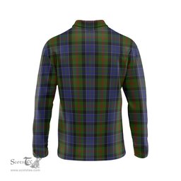 Scottish McFadzen #03 Tartan Long Sleeve Plaid Polo Shirt