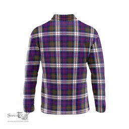 Scottish MacDonald Dress Modern Clan Crest Tartan Polo Long Sleeve Plaid Polo Shirt
