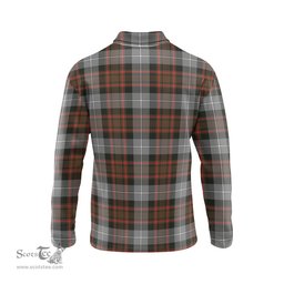 Scottish MacRae Hunting Weathered Clan Crest Tartan Polo Long Sleeve Plaid Polo Shirt