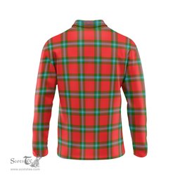 Scottish MacLaine of Loch Buie Tartan Long Sleeve Plaid Polo Shirt
