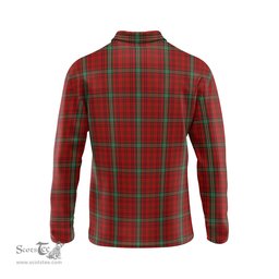 Scottish Morrison Ancient Clan Crest Tartan Polo Long Sleeve Plaid Polo Shirt