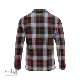 Scottish Merrilees Tartan Long Sleeve Plaid Polo Shirt