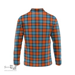 Scottish MacLachlan Ancient Clan Crest Tartan Polo Long Sleeve Plaid Polo Shirt