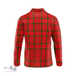 Scottish MacDonell of Keppoch Modern Tartan Long Sleeve Plaid Polo Shirt