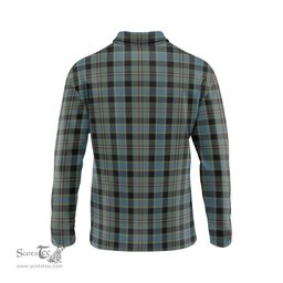 Scottish Ogilvie (Ogilvy) Hunting Tartan Long Sleeve Plaid Polo Shirt