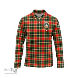 Scottish MacLachlan Hunting Modern Clan Crest Tartan Polo Long Sleeve Plaid Polo Shirt