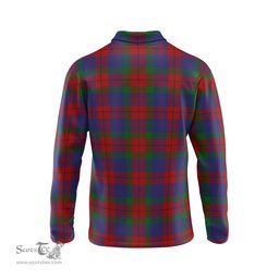 Scottish Skene of Cromar Tartan Long Sleeve Plaid Polo Shirt