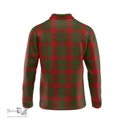 Scottish MacKintosh Red Tartan Long Sleeve Plaid Polo Shirt