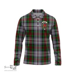 Scottish MacDuff Dress Clan Crest Tartan Polo Long Sleeve Plaid Polo Shirt