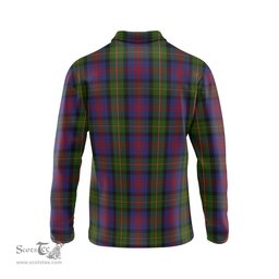 Scottish MacLennan Clan Crest Tartan Polo Long Sleeve Plaid Polo Shirt
