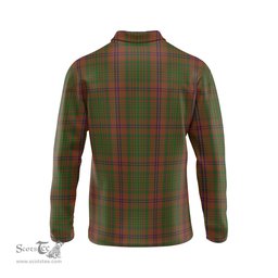 Scottish MacGillivray Hunting Clan Crest Tartan Polo Long Sleeve Plaid Polo Shirt