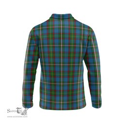 Scottish Tait Tartan Long Sleeve Plaid Polo Shirt