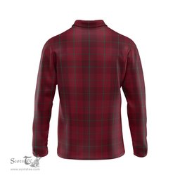 Scottish Stirling of Keir Clan Crest Tartan Polo Long Sleeve Plaid Polo Shirt