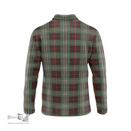Scottish Scott Brown Ancient Clan Crest Tartan Polo Long Sleeve Plaid Polo Shirt