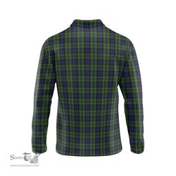 Scottish MacNeil of Colonsay Clan Crest Tartan Polo Long Sleeve Plaid Polo Shirt