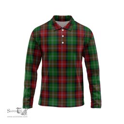 Scottish Sawyer Tartan Long Sleeve Plaid Polo Shirt