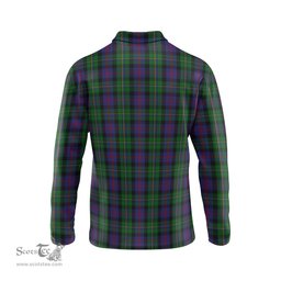 Scottish MacCallum Clan Crest Tartan Polo Long Sleeve Plaid Polo Shirt