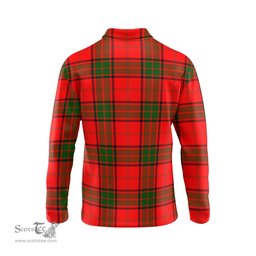 Scottish Maxtone Clan Crest Tartan Polo Long Sleeve Plaid Polo Shirt