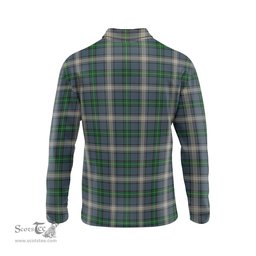 Scottish MacDowall Clan Crest Tartan Polo Long Sleeve Plaid Polo Shirt