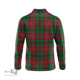 Scottish MacCulloch Tartan Long Sleeve Plaid Polo Shirt