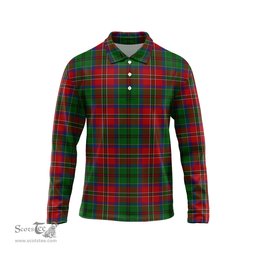 Scottish MacCulloch Tartan Long Sleeve Plaid Polo Shirt