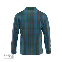 Scottish Watkins of Wales Tartan Long Sleeve Plaid Polo Shirt