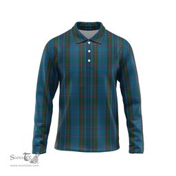 Scottish Watkins of Wales Tartan Long Sleeve Plaid Polo Shirt