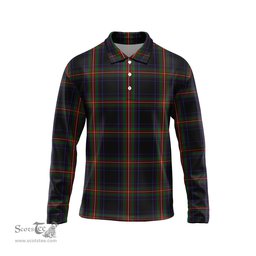 Scottish Watt Tartan Long Sleeve Plaid Polo Shirt