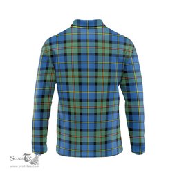Scottish MacLeod of Harris Ancient Clan Crest Tartan Polo Long Sleeve Plaid Polo Shirt