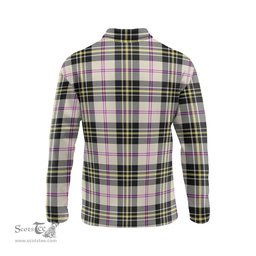 Scottish MacPherson Dress Ancient Tartan Long Sleeve Plaid Polo Shirt
