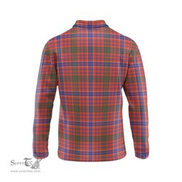 Scottish MacRae Ancient Clan Crest Tartan Polo Long Sleeve Plaid Polo Shirt
