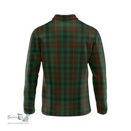 Scottish Tennant Tartan Long Sleeve Plaid Polo Shirt
