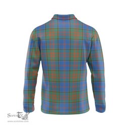 Scottish Stewart of Appin Hunting Ancient Clan Crest Tartan Polo Long Sleeve Plaid Polo Shirt