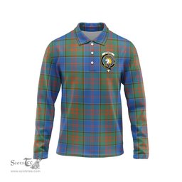 Scottish Stewart of Appin Hunting Ancient Clan Crest Tartan Polo Long Sleeve Plaid Polo Shirt