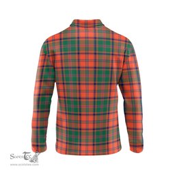 Scottish Stewart of Appin Ancient Clan Crest Tartan Polo Long Sleeve Plaid Polo Shirt