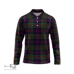 Scottish MacDonald of Clan Ranald Tartan Long Sleeve Plaid Polo Shirt