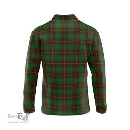 Scottish MacFie Hunting Tartan Long Sleeve Plaid Polo Shirt