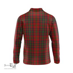 Scottish Matheson Dress Tartan Long Sleeve Plaid Polo Shirt