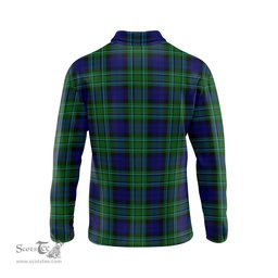 Scottish MacCallum Modern Clan Crest Tartan Polo Long Sleeve Plaid Polo Shirt