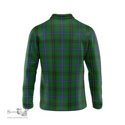Scottish MacKendrick Tartan Long Sleeve Plaid Polo Shirt