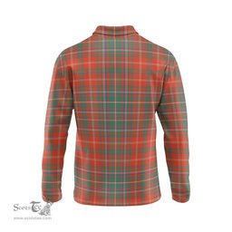 Scottish MacDougall Ancient Clan Crest Tartan Polo Long Sleeve Plaid Polo Shirt