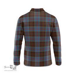 Scottish MacGregor Hastie Tartan Long Sleeve Plaid Polo Shirt