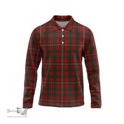 Scottish MacKinnon Tartan Long Sleeve Plaid Polo Shirt