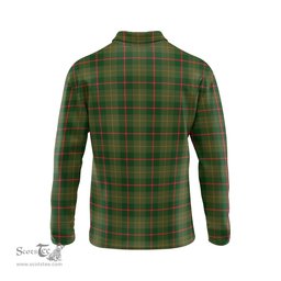 Scottish Symington Tartan Long Sleeve Plaid Polo Shirt