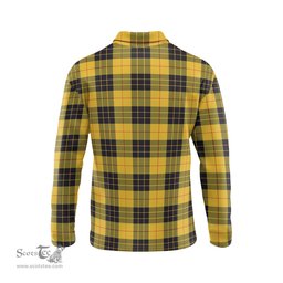 Scottish MacLeod of Lewis Ancient Tartan Long Sleeve Plaid Polo Shirt
