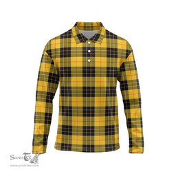 Scottish MacLeod of Lewis Ancient Tartan Long Sleeve Plaid Polo Shirt