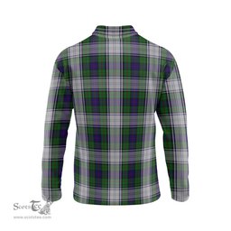 Scottish Murray of Atholl Dress Tartan Long Sleeve Plaid Polo Shirt