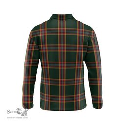 Scottish Moran Family Ubique Tartan Long Sleeve Plaid Polo Shirt
