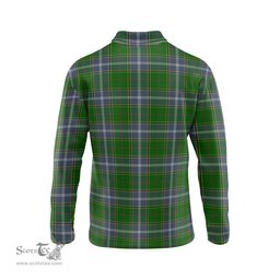 Scottish Pringle Tartan Long Sleeve Plaid Polo Shirt