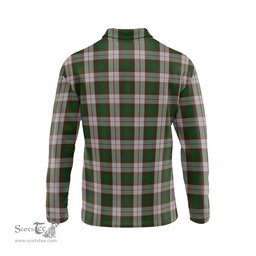 Scottish MacKinnon Dress Tartan Long Sleeve Plaid Polo Shirt
